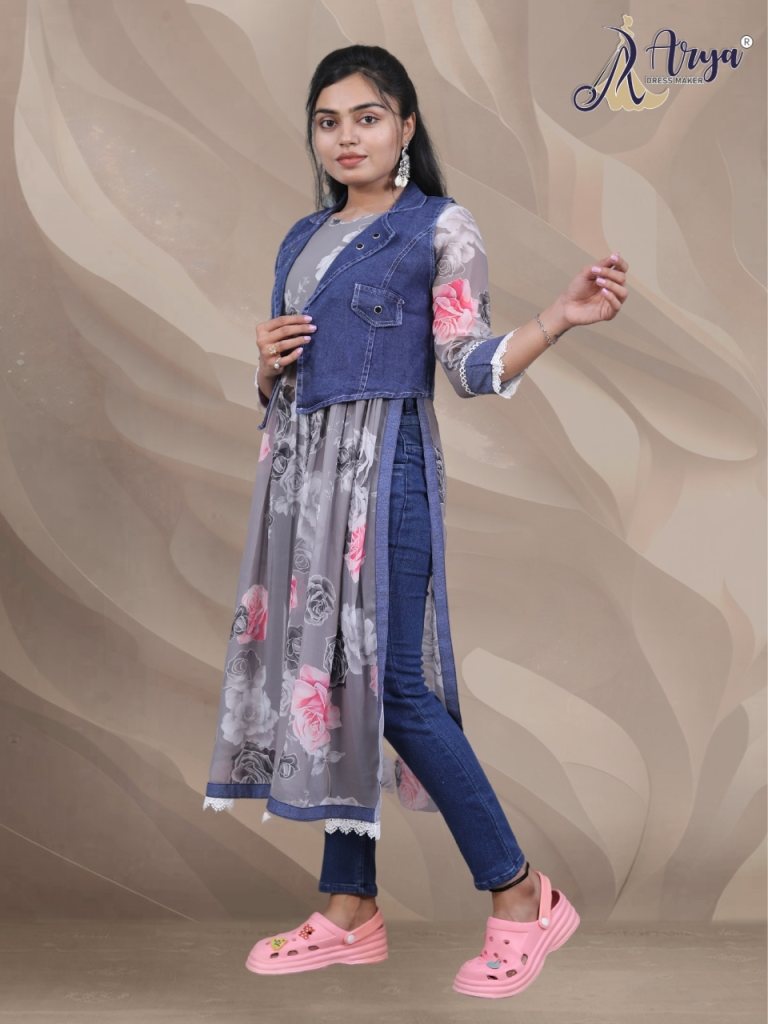 Ft by Shana Heavy Rayon Kurti With Separate Koti collection.