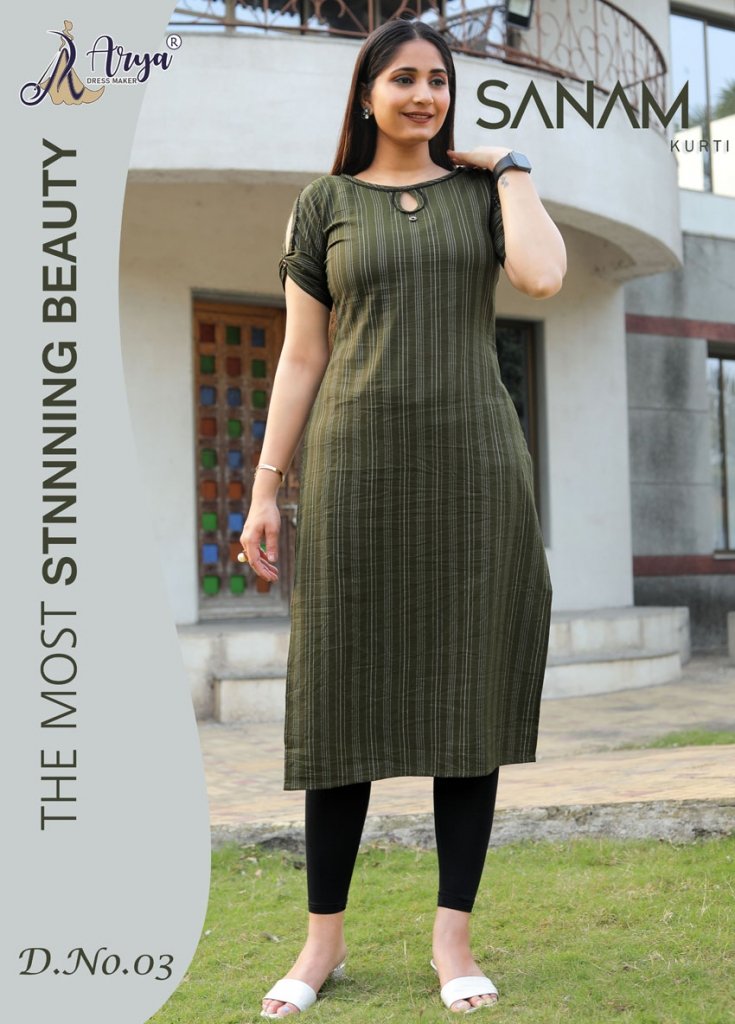 Buy Now Sanam Green Cotton Daily Wear Kurti For Women Wear1