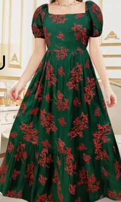 ARRJU  REYON COTTON THREAD WORK WESTERN WEAR D5  Western Wear