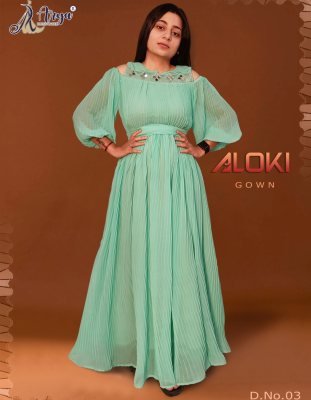 Aloki Gown Original Mirror Work D3 