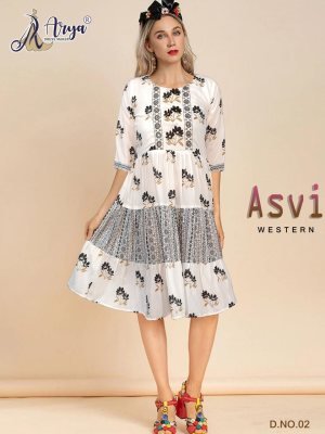 Asvi Tunic Mirror thread work Western 02