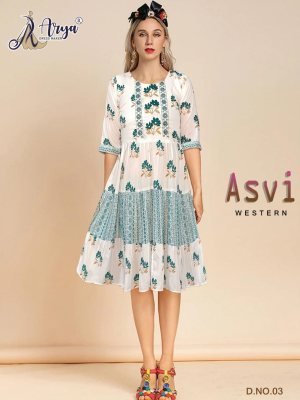 Asvi Tunic Mirror thread work Western 03 