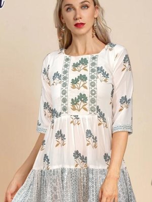 Asvi Tunic Mirror thread work Western 01  Western Wear