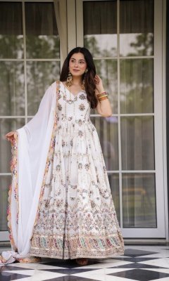 Barkat Ethnic Gown with Dupatta  GOWN