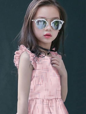 Bavv Baby Pink Khadi Cotton Western Top And Pant For Kids Wear D3 Kids  Wear