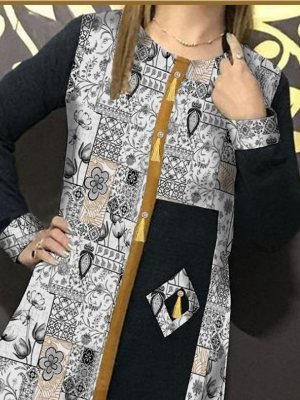 Charmee Black Reyon New Party Wear Fashionable Kurti For Women Wear D3 party wear kurtis