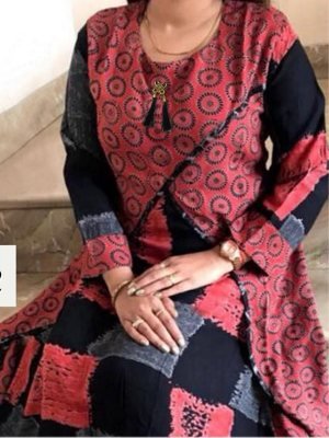 Charmee Red  Reyon New Party Wear Fashionable Kurti For Women Wear D5 party wear kurtis