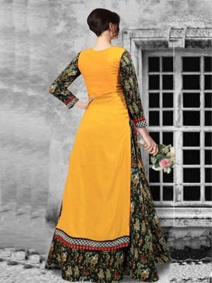 FIANCE DIGITAL PRINT LONG GOWN D5 Party Wear gown