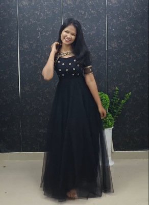 Feni long gown with kotti  