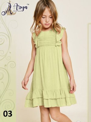 Giraa Lemon Yellow Imported Herban Line Girls kids Wear 