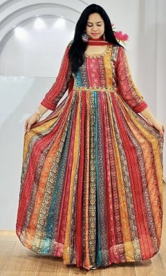 Himara Anarkali Gown With Dupatta Set  Party Wear gown