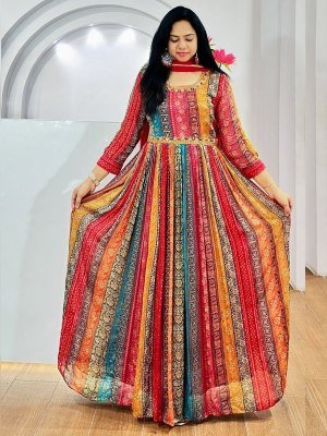 Himara Heavy Designer Anarkali  Gown With Dupatta Set WESTERN WEAR