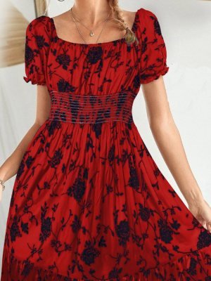 Jaaya Red Rayon Cotton New Trendy Good Looking Western Wear For Women D4  Western Wear