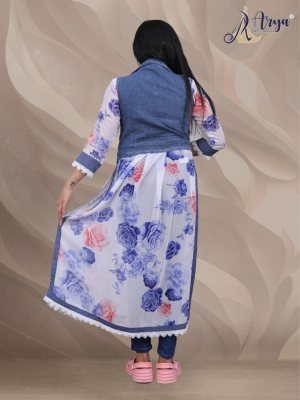 KUSUM DENIM KOTI WITH LONG KURTI COLLECTION 02  Western Wear