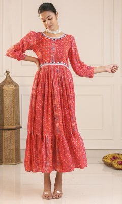 Kali-Long Western Gown  WESTERN WEAR