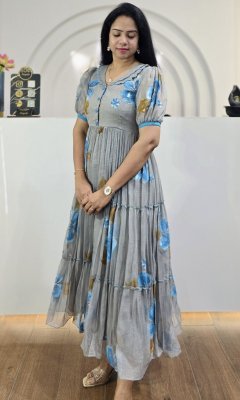 Kalwal- Long Western Dress   Western Wear