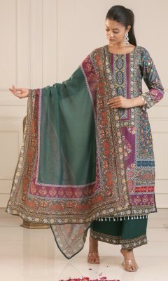 Kaneez-Heavy Fency Pair With Dupatta Set  