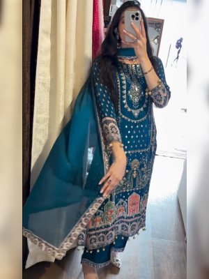 Kazari Heavy Fancy Pair With Dupatta Set fancy kurtis