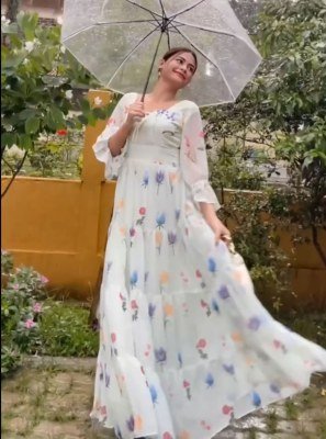 Koohu Anarkali Long Western Gown WESTERN WEAR