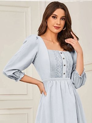LIMANI LINING VISCOSE THREAD WORK WESTERN D5  Western Wear