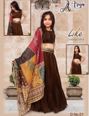Like lehenga Choli Dupatta And Chanderi D1
