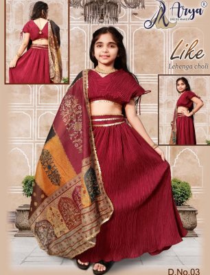 Like lehenga Choli Dupatta And Chanderi D3 