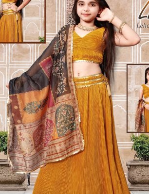 Like lehenga Choli Dupatta And Chanderi D2 Kids  Wear