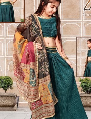 Like lehenga Choli Dupatta And Chanderi D5 Kids  Wear