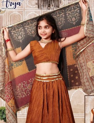 Like lehenga Choli Dupatta And Chanderi D6 Kids  Wear