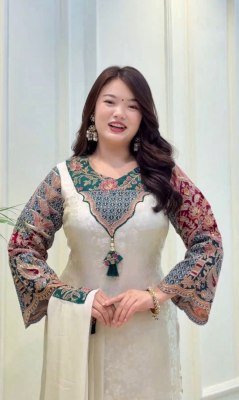 Nakshtra Kurti Suit Set with Dupatta Set  party wear kurtis