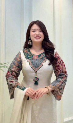 Nakshtra Kurti Suit Set with Dupatta Set  party wear kurtis