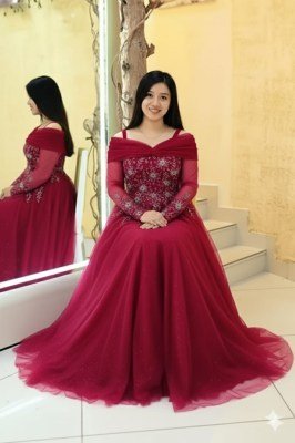 Nazakat Elegant Western Gown 