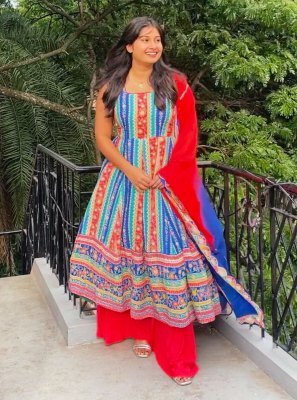 Pari  Kurti with Dupatta and Plazo Set party wear kurtis