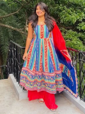 Pari  Kurti with Dupatta and Plazo Set party wear kurtis