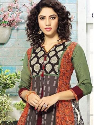 Puratti  Multicolour Rayon Designer Party Wear Gown For Women Wear D1 Party Wear gown