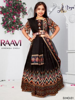 Raavi lahenga choli Georgette Kreez Print D1