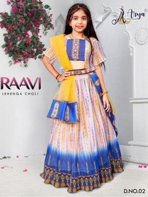 Raavi lahenga choli Georgette Kreez Print D2