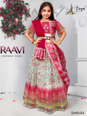 Raavi lahenga choli Georgette Kreez Print D4