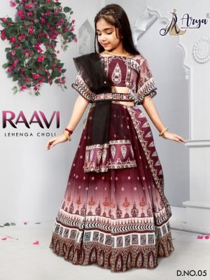 Raavi lahenga choli Georgette Kreez Print D5