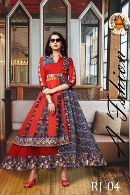 Rajwadi Chanderi Cotton Designer long Gown for women wear  D4