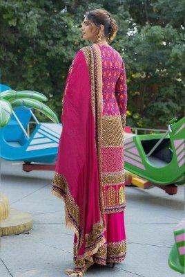 Rang Heavy Embroidered And Printed Kurta Sharara Set fancy kurtis