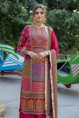 Rang Heavy Embroidered And Printed Kurta Sharara Set fancy kurtis