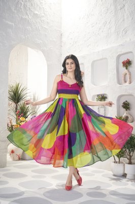Rangrez Long Western Dress WESTERN WEAR