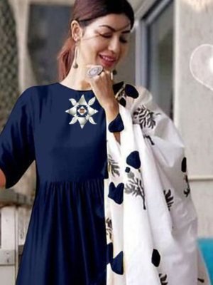 SHIPRA  KURATI PLAZZO DUPATTA PAIR SET D3 party wear kurtis