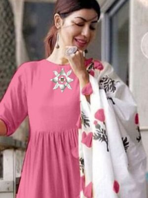 SHIPRA  KURATI PLAZZO DUPATTA PAIR SET D2 party wear kurtis