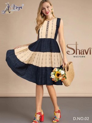 Shavi Real mirror and Embroidery Work Western 02