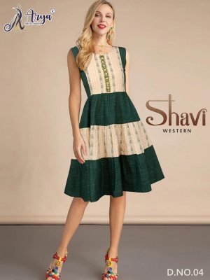Shavi Real mirror and Embroidery Work Western 04