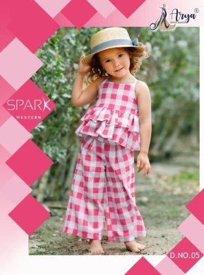 Spark Pink Polireyon New Trendy Top   Pant For Kids Wear  D5  Kids  Wear