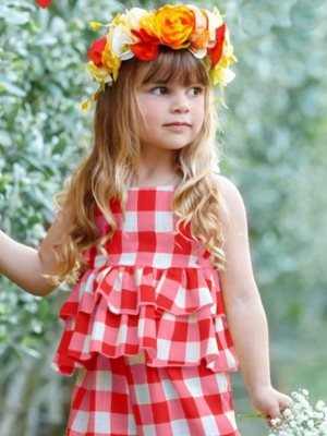 Spark Red Polireyon New Trendy Top   Pant For Kids Wear  D3  Kids  Wear