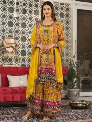Swarah Heavy Fancy Plazo Pair With Dupatta Set KURTIES